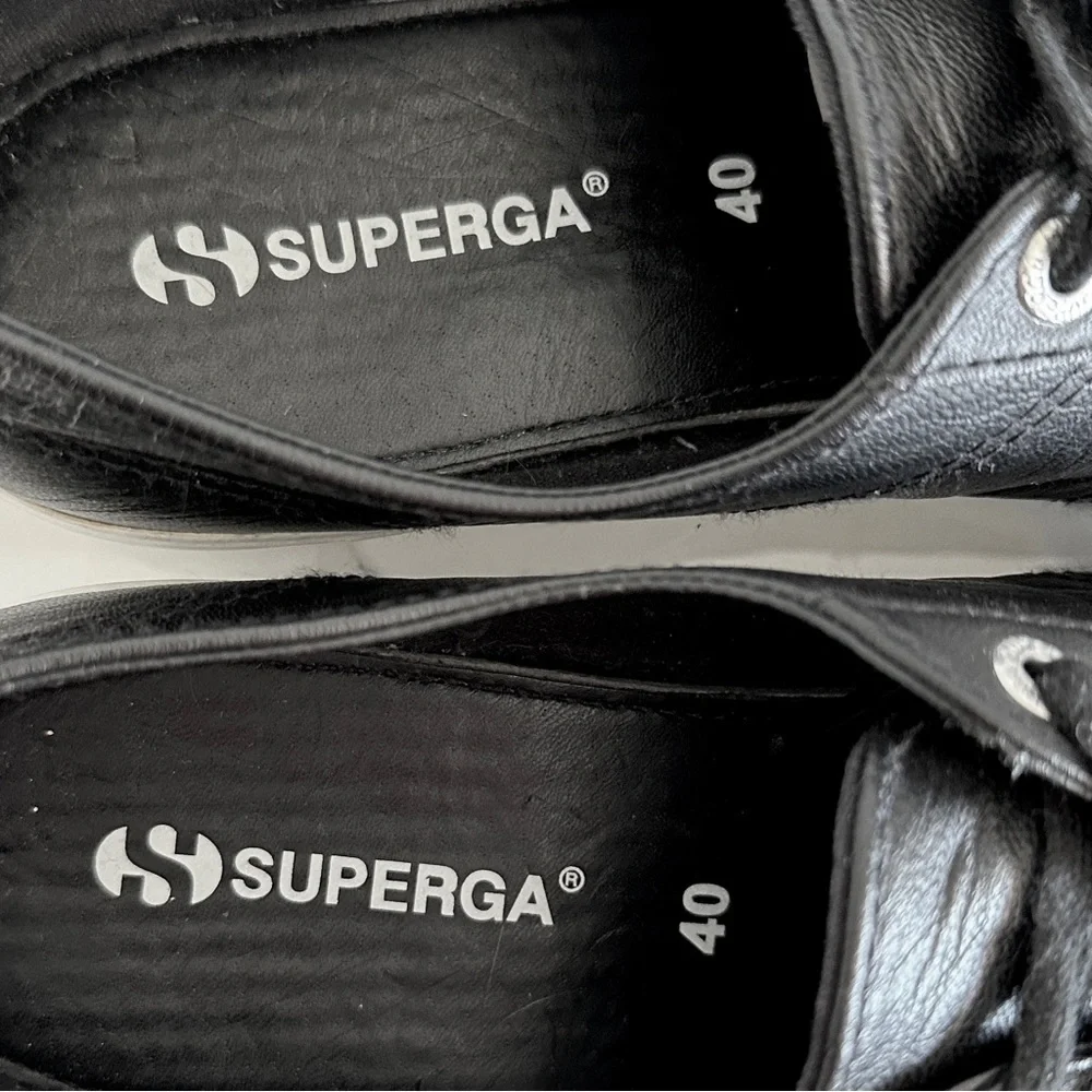 Superga Nappa Leather Platform Sneaker W9 /EU 40 style S00C790 minimalist